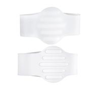XINGLIDA Non Slip Couvre-chaussures en silicone élastique Lacets Sangle Accessoires Texture en silicone pour une utilisation sportive Accessoires de chaussures de sport antidérapants, Blanc., Taille