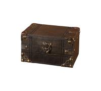 XINGLIDA Organisateurs mystérieux Boîte à pirates en bois robuste avec serrure à énigme Accessoires pour décoration nostalgique de bureau à domicile Boîte en bois faite à la main
