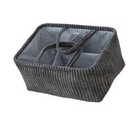 XINGLIDA Panier de rangement multi-usages en tissu pour jouets, vêtements, livres, organisateur avec plusieurs compartiments Décoration moderne de la maison en velours côtelé Boîte de rangement pour