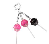 XINGLIDA Porte-clés Sucette détaillée Bonbon Réaliste Résine Moulée pour Femmes et Filles Clé Sac à Dos Accessoire de Mode Nouveau Bonbon, c, taille unique