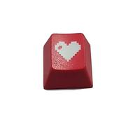 XINGLIDA Profil OEM ABS Capuchon de touche Direction pour Clavier Mécanique MX Commutateur Motif Cœur d'amour Rouge