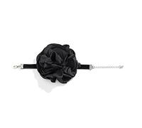 XINGLIDA Romantique Satin Fleurs Colliers Rose Collier Flocons Tissu Délicat Collier Femmes Tendance Vintage Bracelet Collier Chaîne Serpent Chaîne Choker, Plastique