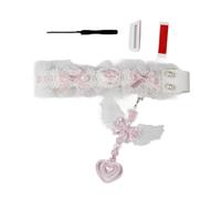 XINGLIDA Touche en tissu de dentelle polyvalente Ruban adhésif pour clavier Bandes de clavier avec un design convivial pour tous les scénarios avec claviers noirs et blancs