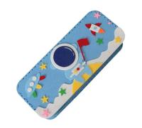 XINGLIDA Trousse à crayons faite à la main Kits de couture Trousse à stylos pour enfants Créez votre boîte Projet d'art éducatif Valise faite à la main Kits de couture, Astronaute.