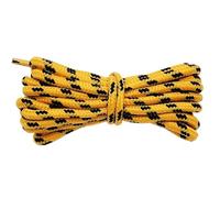 Xinglongs Lacets ronds 10 paires de lacets ronds de 5 mm avec pois floraux, lacets fixes, polyester, bottes Martin, randonnée, 10 jaunes et noirs, 100