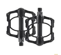 Xinglongs Lot de 3 paires de pédales larges et plates pour vélo, faciles à installer (noir)