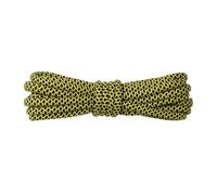 Xinglongs Lot de 4 paires de lacets ronds de 5 mm, durables, ronds, bicolores, couleurs mélangées, lacets pour le sport, lacets, corde, 3 jaunes et noirs, 150