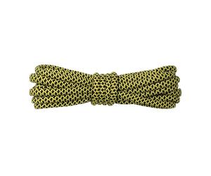 Xinglongs Lot de 4 paires de lacets ronds de 5 mm, durables, ronds, bicolores, couleurs mélangées, lacets pour le sport, lacets, corde, 3 jaunes et noirs, 90