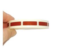 Xinglongs Lot de 5 rouleaux de 1000 autocollants à gratter - 6 x 22 mm - Doré/rouge - Pour cartes de deck, fêtes de mariage, autocollants de jeu