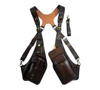Xinglongs Sac à bandoulière double pour aisselles, 1 sac multifonction pour les aisselles - Sangles réglables, pochette à bandoulière vintage pour téléphone et utilitaire