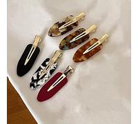 XINGNIAO Grandes pinces à cheveux sans plis, pas de pliage, barrettes à cheveux pour femmes, en résine acrylique, pince plate, frange plate, ondulée, pinces à bec de canard, pas de pinces à cheveux