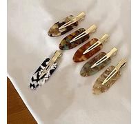 XINGNIAO Grandes pinces à cheveux sans plis, pas de pliage, barrettes à cheveux pour femmes, en résine acrylique, pince plate, frange plate, ondulée, pinces à bec de canard, pas de pinces à cheveux