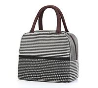 XINGNIAO Sac à déjeuner isotherme réutilisable - Sac à déjeuner pour adulte - Pour femme et homme - Pour le travail, le pique-nique ou les voyages (noir style2#)