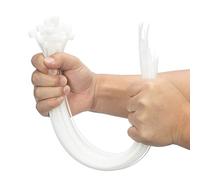 XINGO 100 Pièces Blanc Large Attaches de câble, Extra Longue 400mm x 9mm Cde câble Nylon Resistant UV, 80 KGS Heavy Duty Serre-câbles Zip Ties
