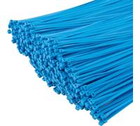 XINGO 1000 pièces Colliers de Serrage professionnelles, Bleu-200mm x 4.8mm, Autobloquant, Attache Câble Résistant aux UV, Idéale pour l'intérieur et l'extérieur