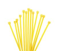 XINGO 1000 pièces Colliers de Serrage professionnelles, Jaune-200mm x 2.5mm, Autobloquant, Attache Câble Résistant aux UV, Idéale pour l'intérieur et l'extérieur