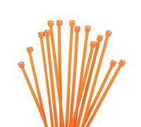 XINGO 1000 pièces Colliers de Serrage professionnelles, Orange-100mm x 2.5mm, Autobloquant, Attache Câble Résistant aux UV, Idéale pour l'intérieur et l'extérieur