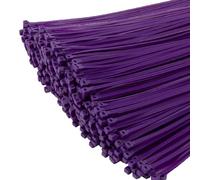 XINGO 1000 pièces Colliers de Serrage professionnelles, Pourpre-200mm x 4.8mm, Autobloquant, Attache Câble Résistant aux UV, Idéale pour l'intérieur et l'extérieur