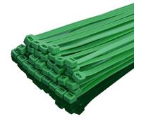 XINGO 50 pièces Colliers de Serrage professionnelles, Vert-400mm x 7.6mm, Autobloquant, Attache Câble Résistant aux UV, Idéale pour l'intérieur et l'extérieur