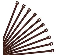 XINGO 500 pièces Colliers de Serrage professionnelles, Marron-300mm x 3.6mm, Autobloquant, Attache Câble Résistant aux UV, Idéale pour l'intérieur et l'extérieur