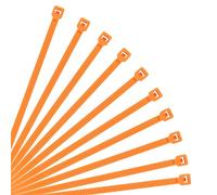 XINGO 500 pièces Colliers de Serrage professionnelles, Orange-200mm x 3.6mm, Autobloquant, Attache Câble Résistant aux UV, Idéale pour l'intérieur et l'extérieur