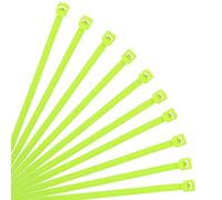 XINGO 500 pièces Colliers de Serrage professionnelles, Vert pomme-250mm x 3.6mm, Autobloquant, Attache Câble Résistant aux UV, Idéale pour l'intérieur et l'extérieur