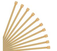 XINGO- Collier de Serrage en Nylon - Attache Câble Petit Format - Serre-Câbles - Lot de 500 Pièces (200mm x 3.6mm, L'or)