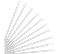 XINGO- Collier de Serrage en Nylon - Attache Câble Petit Format - Serre-Câbles - Lot de 500 Pièces (250mm x 3.6mm, Blanc)