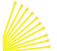 XINGO- Collier de Serrage en Nylon - Attache Câble Petit Format - Serre-Câbles - Lot de 500 Pièces (250mm x 3.6mm, Jaune)