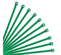 XINGO- Collier de Serrage en Nylon - Attache Câble Petit Format - Serre-Câbles - Lot de 500 Pièces (250mm x 3.6mm, Vert)