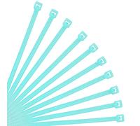 XINGO- Collier de Serrage en Nylon - Attache Câble Petit Format - Serre-Câbles - Lot de 500 Pièces (300mm x 3.6mm, Cyan)