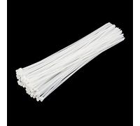XINGO Lot de 50 attaches de câble autobloquantes en nylon résistant aux UV pour intérieur et extérieur (45,7 cm, blanc)