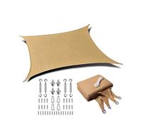 XingRanYao Voile d'ombrage rectangulaire avec matériel en acier inoxydable - Bloque 95 % des rayons UV - Parfait pour l'extérieur (3 x 4 m)