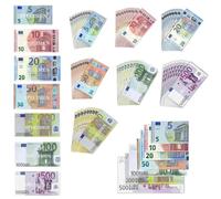 XingRuize 350 Billets Factices Euro, Billets pour Jouet, Comprend 7 Coupures 5/10/20/50/100/200/500, 50 Billets de Chaque Valeur, pour Apprendre, Jouer à des Rôles et Profiter du Jeu