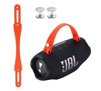 Xingsiyue Poignée en Silicone pour JBL Xtreme 4/Xtreme 3/Xtreme 2, Orange | Enceinte Bluetooth Poignée, Sangle de Transport Antidérapante Amovible, Accessoire Portable Idéal Voyage & Extérieur