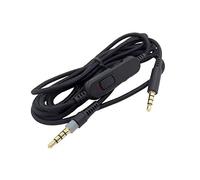 Xingsiyue Remplacement Câble pour HyperX Cloud Mix/HyperX Cloud Alpha/Logitech G633/G933/PS4/Xbox One/Nintendo Switch - Contrôle du Volume Corde avec/Fonction Muet