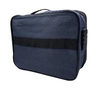 XINGSUI 1 Pièce A4 Trieur de Fichiers,Organisateur de documents,Trieur Document Briefcase,avec serrure à combinaison,pour documents et passeport(Bleu marine)