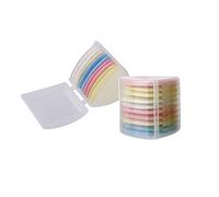 XINGSUI 10 Pièces de Craie de Couture Triangle de 4 Couleurs, Craie de Marquage de Tissu, Pour la Couture, Marquage de Tissu de Vêtements de Bricolage (Règle en Tissu Fournie)