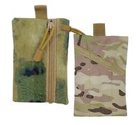 XINGSUI 2 Pcs Mini Pochette Tactique Molle,Porte-Monnaie Tactique,Porte-Monnaie Extérieur EDC,Portable à Fermeture à Glissière pour Le Camping pour l'extérieur(14.5 * 9.5cm)