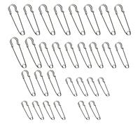 XINGSUI 30 épingles de sûreté, 10 dans chacune des 3 Tailles, épingles à Jupe Courte, épingle de Couverture, épingle de sûreté pour Bijoux, Artisanat et Tricot