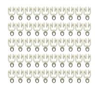 XINGSUI 50 pièces Rouleau pour Rail de Rideaux, Plastique avec Deux Roues, glisseur de Rideau, Rouleau Silencieux, Rouleau directionnel, pour Rail de Rideau