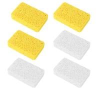 XINGSUI 6 Pièces Eponge de Cuisine, Éponges à Vaisselle Double Face pour Cuisine, Éponge à Vaisselle Anti-Rayures, pour Les Tâches de Nettoyage Quotidiennes (11 * 6.7 * 2cm)