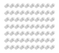 XINGSUI 70 Pièces Clips à Ressort,Transparent Decoratives Clips,Pinces à Ressort Suspendues,pour maison, bureau, salle de classe, affiche, photo, fichier(Sans colle)