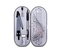 XINGSUI 8 Kits Mathématiques Géométriques, Kit Boussole TG, Utilisé Pour le Dessin, la Mesure, le Modèle Mathématique, les Outils d'apprentissage