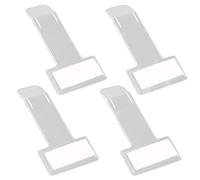 XINGSUI Clips de Ticket de Pare-Brise 4Pcs, Clip de Ticket de Parking, Clips Transparents avec Coussinets adhésifs, Clip pour permis de Voiture, Camion et Caravane, Billets et factures