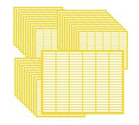 XINGSUI Étiquette Autocollantes Papier Blanc-4320 Pièces 5 x 34 mm Petites étiquettes autocollantes,Étiquettes de Dossier pour écoles, bureaux,cuisine,etc(30 feuille)