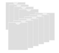 XINGSUI Pochettes Autocollantes Transparentes-Porte Cartes Autocollants avec ouverture supérieure,Porte-Cartes Plastique Transparent,Pour ranger et protéger (Centimètres, 14.8x21)