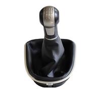 XINGWANGDYSI Pommeau de Levier de Vitesse 5/6 Vitesses pour Seat Altea 2004-2012 Leon II 2005-2012 et Toledo III Kit Complet avec Soufflet en Cuir ABS