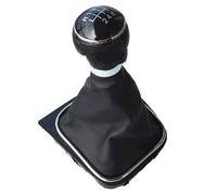 XINGWANGDYSI Pommeau de Levier de Vitesses à 5 rapports pour VW Golf 5 Mk5 Mk6 Jetta R32 2004-2014 Car-Stying pommeau de Levier de Vitesses à 5/6 rapports avec étui en Cuir (B0086)