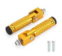 XINGWU M8 Repose-pieds de moto pliables à 90 degrés CNC antidérapants universels pour voiture électrique Super 73 Yamaha Honda Suzuki Aprilia Moto Scooter Mini vélo Ebike Dirt Bike Go Kart (doré)